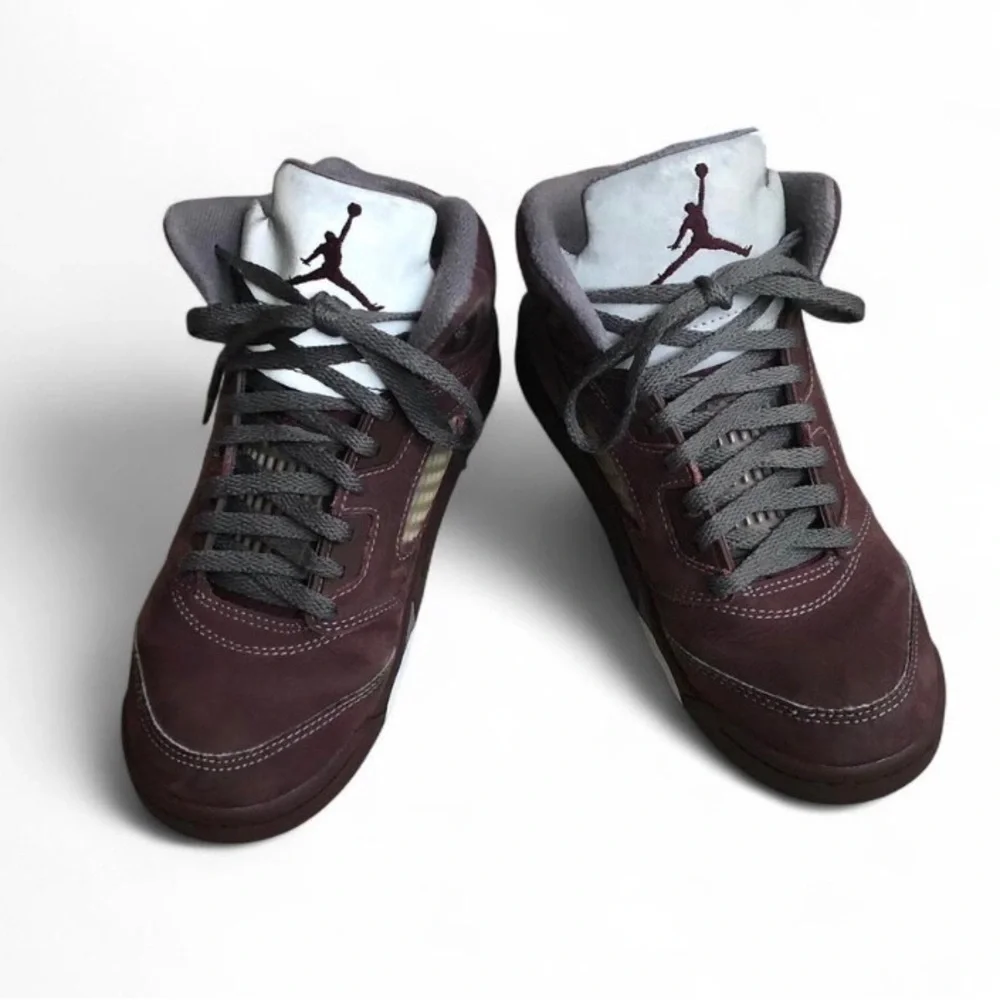 Little Kid Jordan 5 Retro FN4234 600 Deep Burgundy/Light Graphite/Metall Sz 3Y